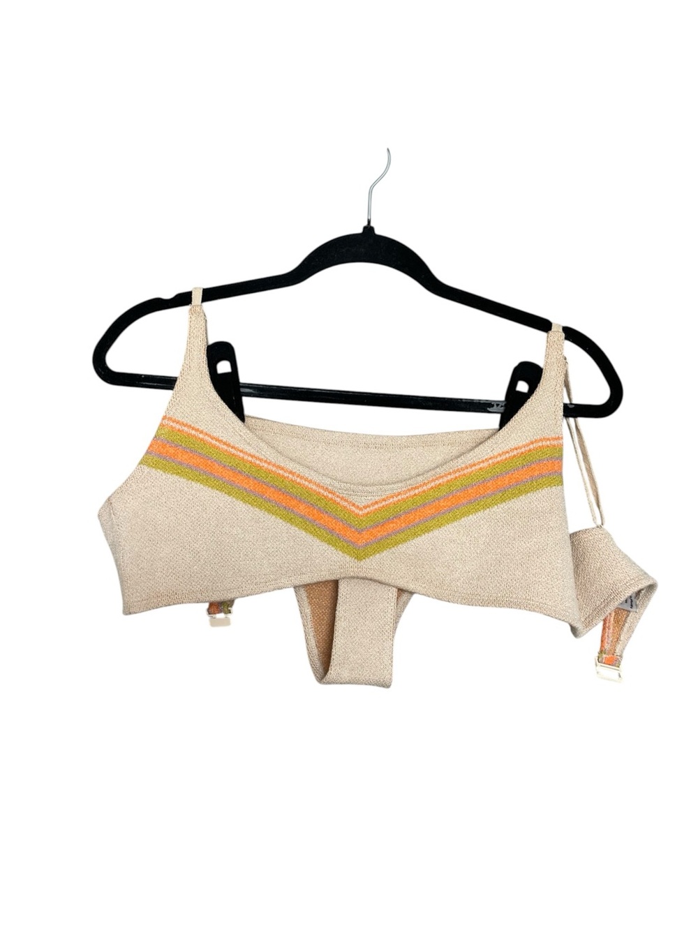 BeachWeek Beige Knit Bikini Set